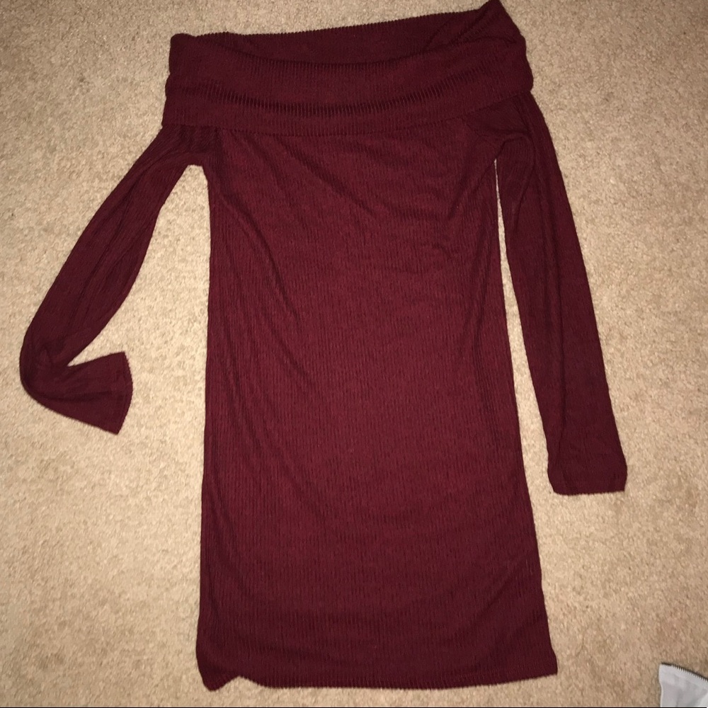 New Off the shoulder sweater dress